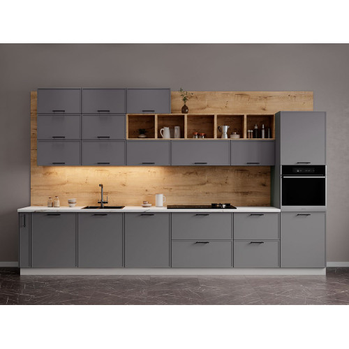 Кухня Марта-04 Графит Скин