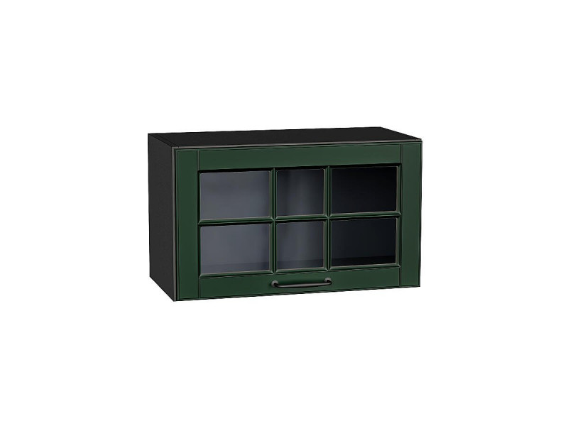 358*600* Шкаф верхний горизонтальный остекленный Дублин Special Green