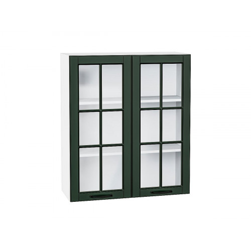 920*800* Шкаф верхний с 2-мя остекленными дверцами Дублин Special Green