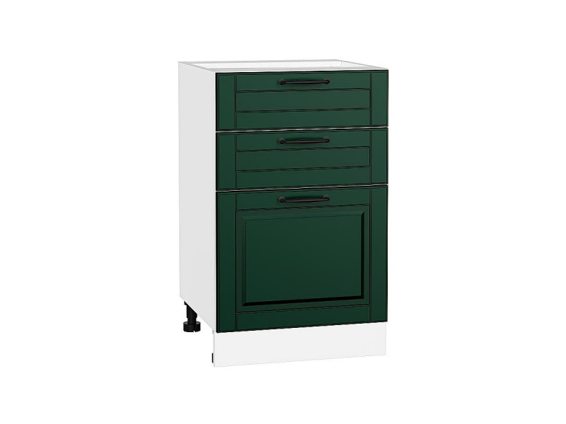 816*500* Шкаф нижний с 3-мя ящиками Дублин Special Green