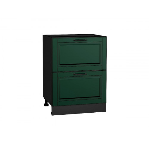 816*600* Шкаф нижний с 2-мя ящиками Дублин Special Green