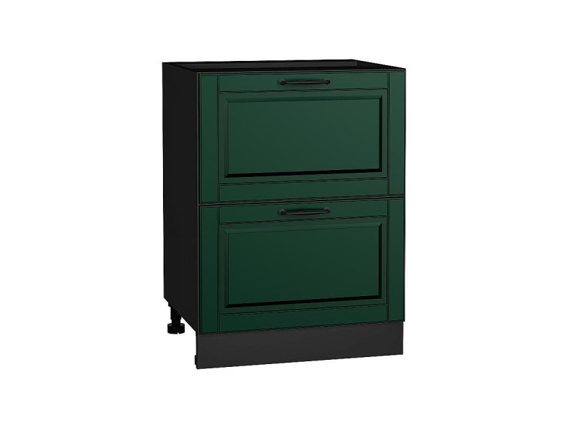 816*600* Шкаф нижний с 2-мя ящиками Дублин Special Green