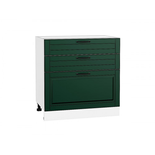 816*800* Шкаф нижний с 3-мя ящиками Дублин Special Green