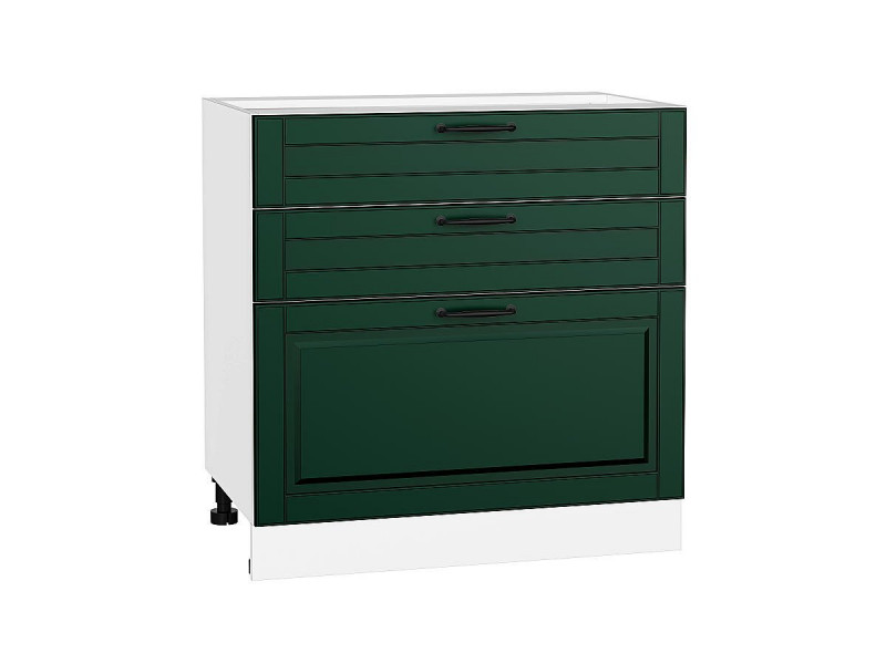 816*800* Шкаф нижний с 3-мя ящиками Дублин Special Green