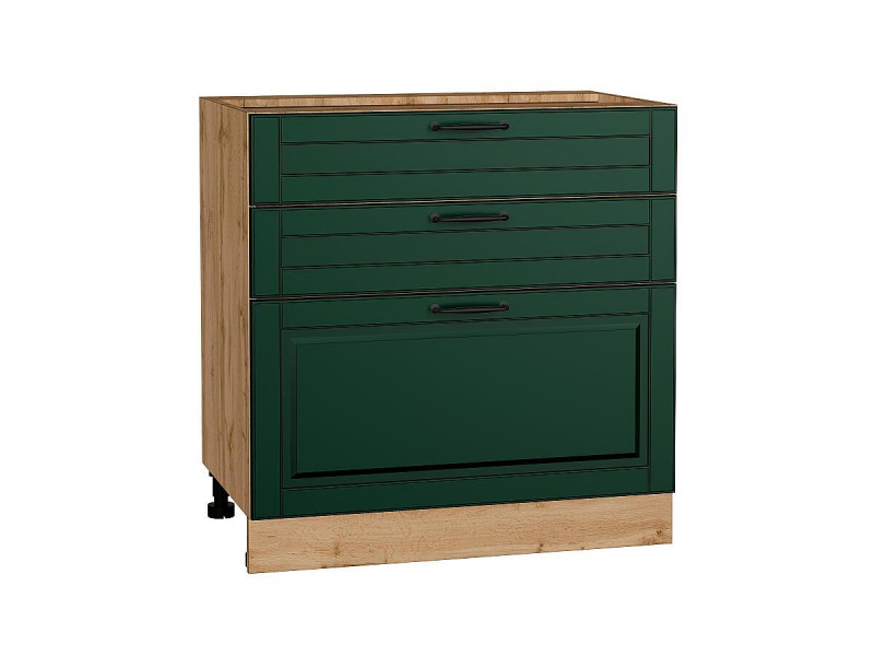816*800* Шкаф нижний с 3-мя ящиками Дублин Special Green