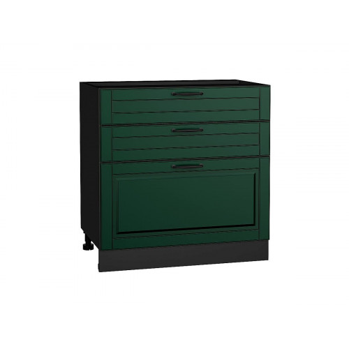 816*800* Шкаф нижний с 3-мя ящиками Дублин Special Green