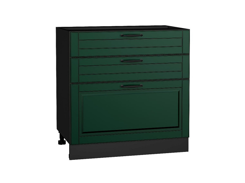 816*800* Шкаф нижний с 3-мя ящиками Дублин Special Green
