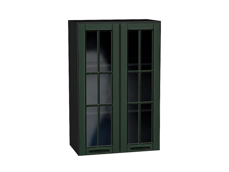 920*600* Шкаф верхний с 2-мя остекленными дверцами Дублин Special Green