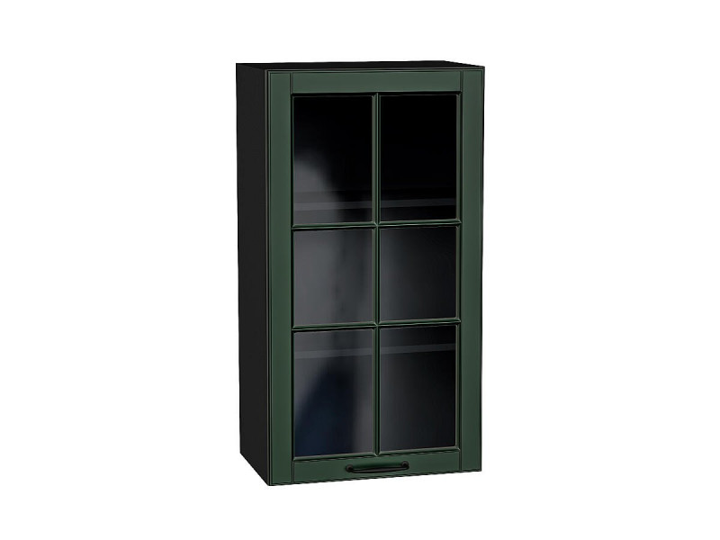 920*500* Шкаф верхний с 1-ой остекленной дверцей Дублин Special Green
