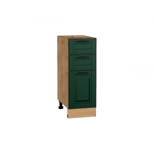 816*300* Шкаф нижний с 3-мя ящиками Дублин Special Green