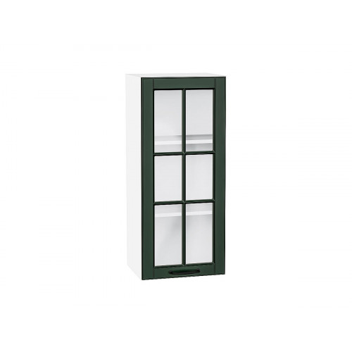 920*400* Шкаф верхний с 1-ой остекленной дверцей Дублин Special Green